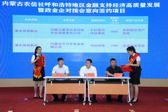 內蒙古農信社呼和浩特地區金融支持高質(zhì)量發(fā)展暨政金企對接會(huì )順利召開(kāi)